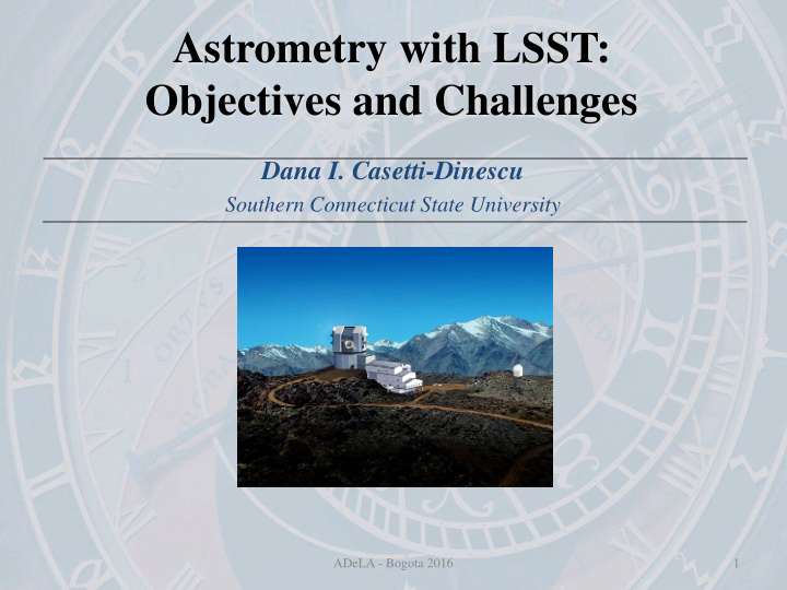 astrometry with lsst objectives and challenges