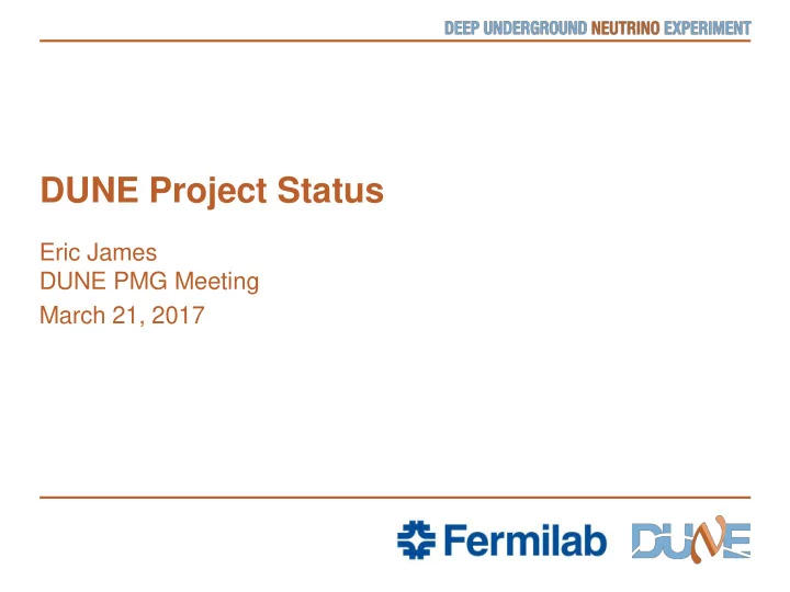 dune project status