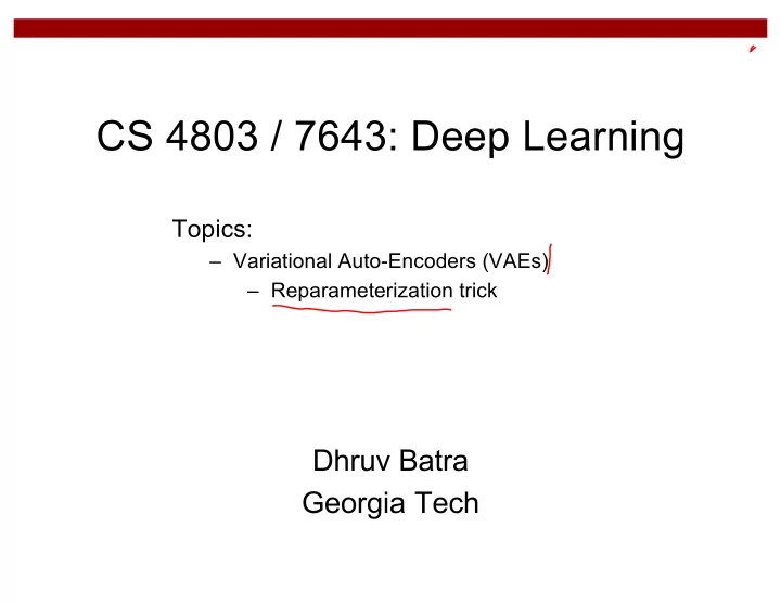cs 4803 7643 deep learning