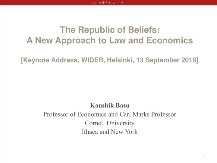 a new approach to law and economics