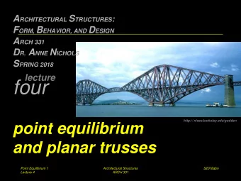 four  http:// nisee.berkeley.edu/godden  point equilibrium  and planar trusses  Point Equilibrium 1