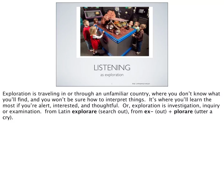 listening
