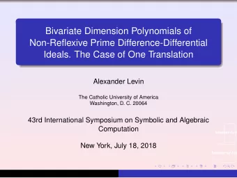 Bivariate Dimension Polynomials of  Non-Reflexive Prime Difference-Differential  Ideals. The Case