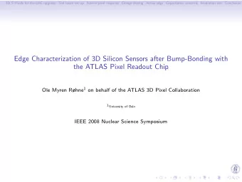Edge Characterization of 3D Silicon Sensors after Bump-Bonding with  the ATLAS Pixel Readout Chip
