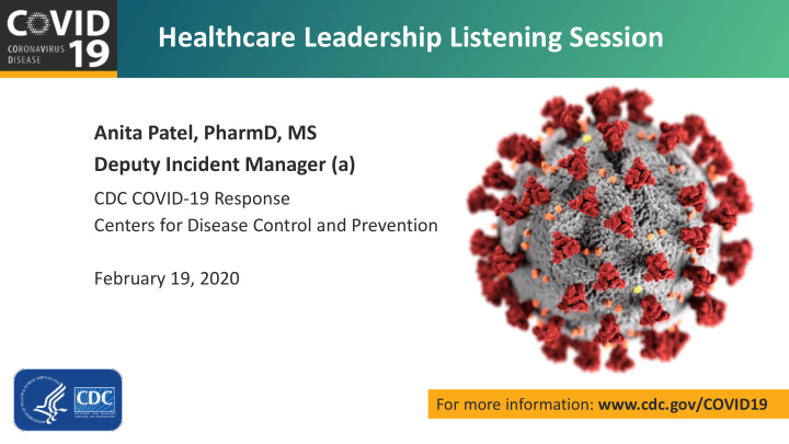 healthcare leadership listening session