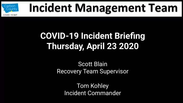 incident management team
