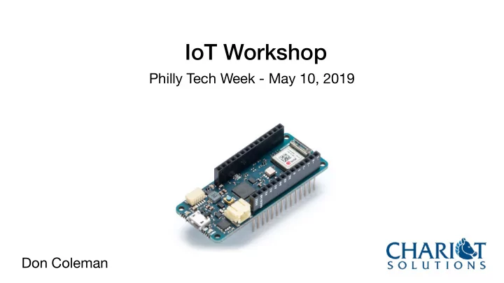 iot workshop