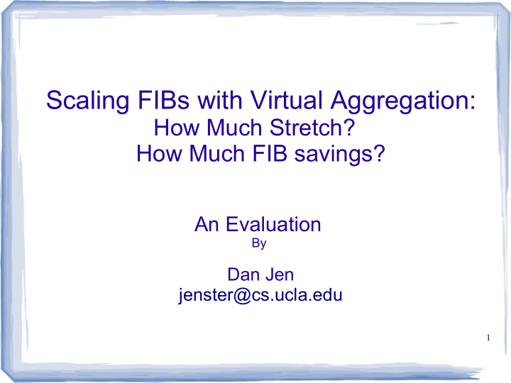 scaling fibs with virtual aggregation