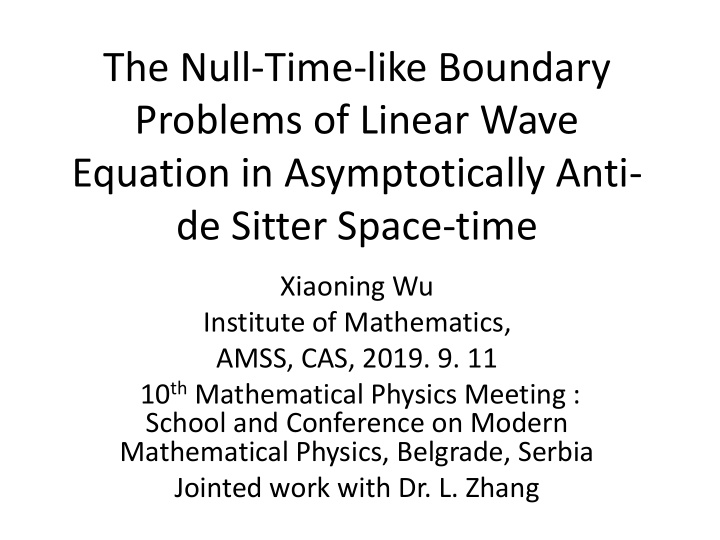 the null time like boundary