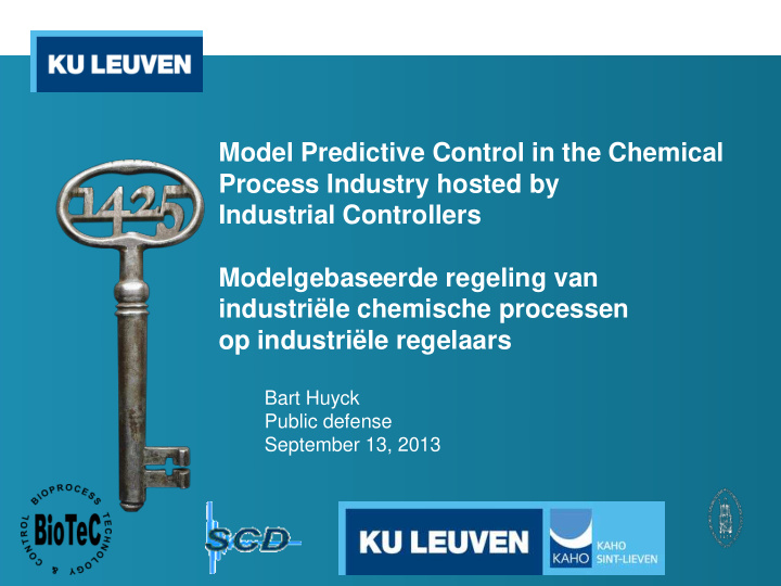 model predictive control in the chemical process industry