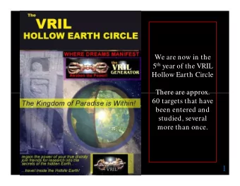 1  Onelight.com Publishing c201  0 W e have a journey each week, usually to a new target, though