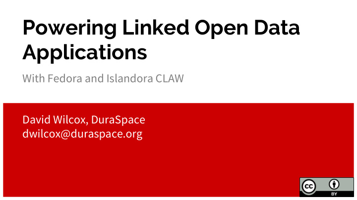 powering linked open data applications