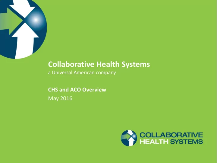 collaborative health systems
