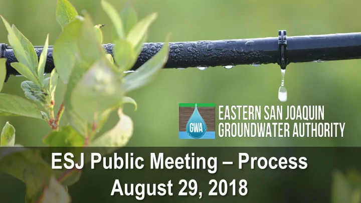esj public meeting process