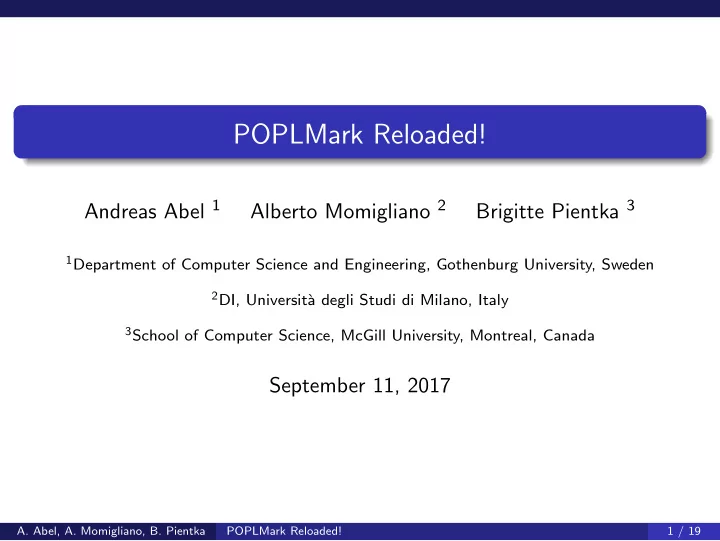 poplmark reloaded