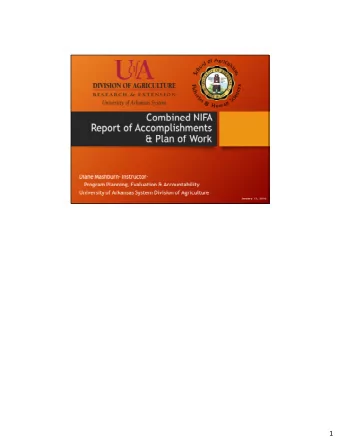 1 By April 1 st , we will have the following products  Note: Report of Accomplishments and Plan