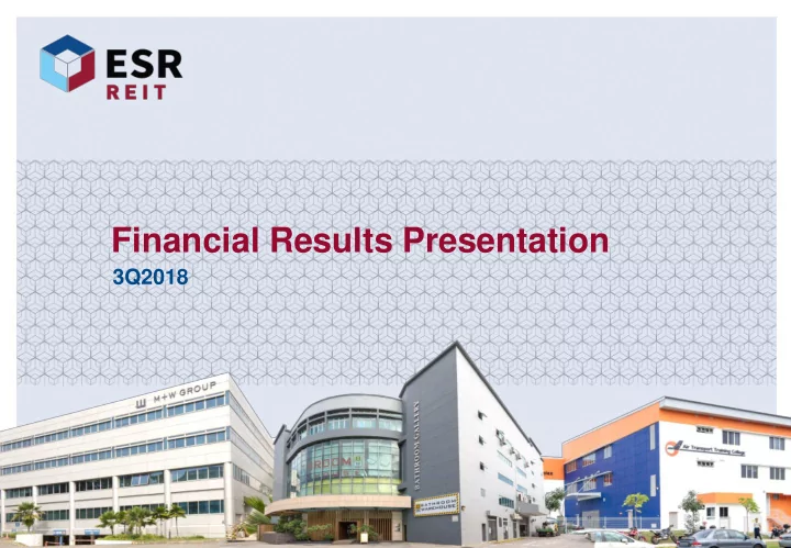 financial results presentation