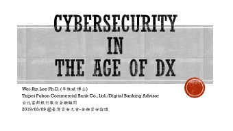 Wei-Bin Lee Ph.D. (   )  Taipei Fubon Commercial Bank Co., Ltd./Digital Banking