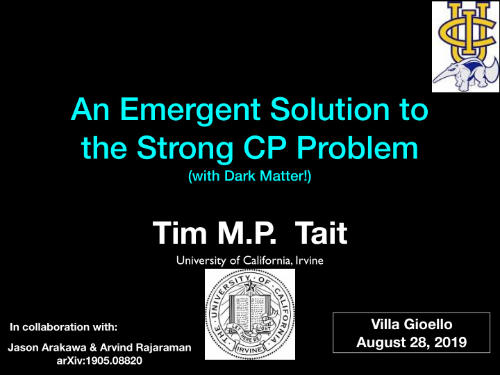 an emergent solution to the strong cp problem