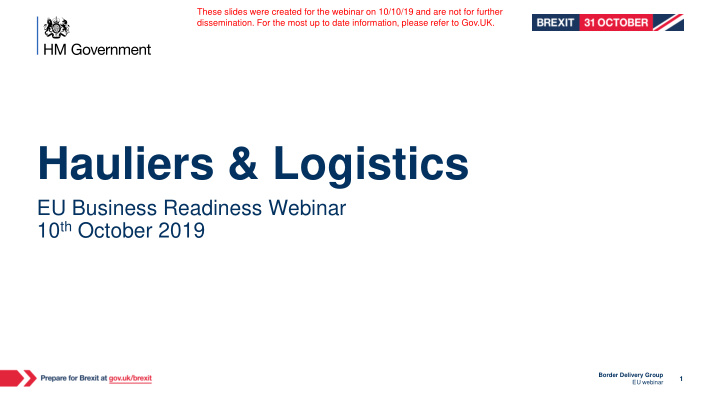 hauliers logistics
