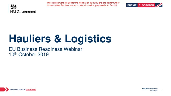 hauliers logistics