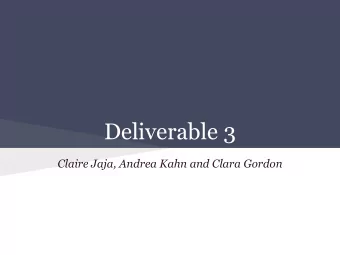 Deliverable 3  Claire Jaja, Andrea Kahn and Clara Gordon  Most important: a new  name...  QuAILS
