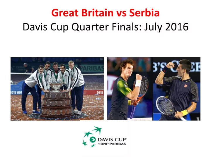 great britain vs serbia