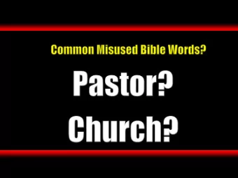 What the church is not:  A Building    Acts 5:11  So great fear came upon  all the church and