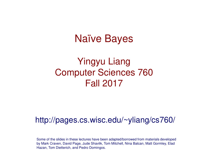 na ve bayes