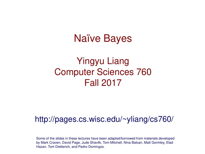 na ve bayes