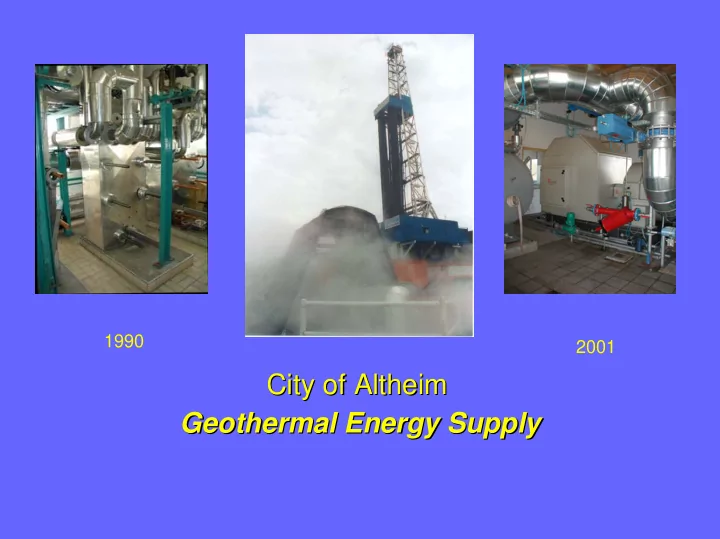city of altheim city of altheim geothermal energy supply