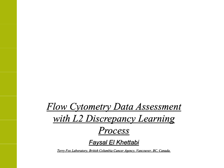 flow cytometry data assessment flow cytometry data