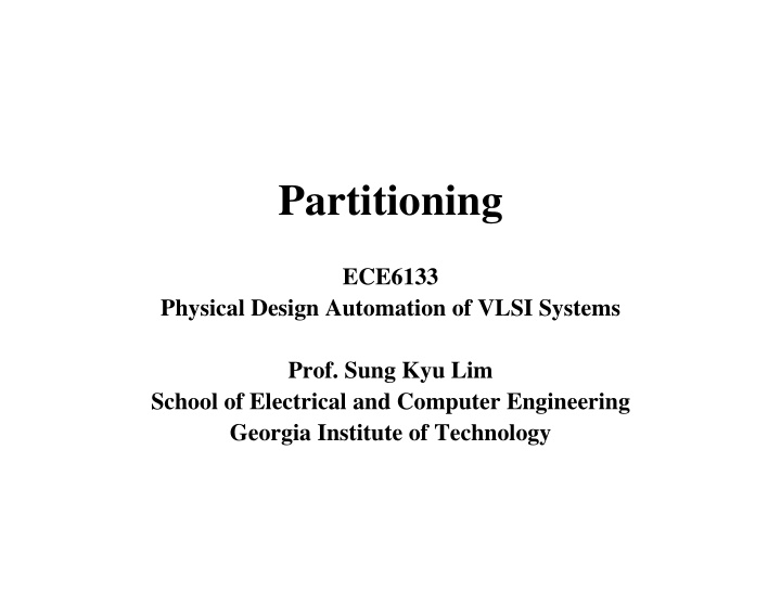 partitioning