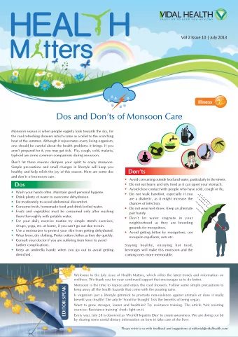 Dos and Donts of Monsoon Care  Monsoon season is when people eagerly look towards the sky, for