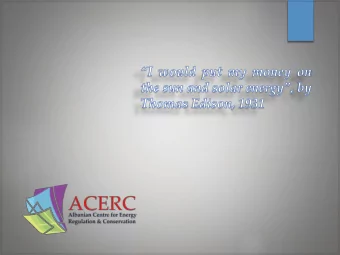 E l e c t r i c i t y  G e n e r a t i o n  C a p a c i t y  D e v e l o p m e n t  i n  A l b a n