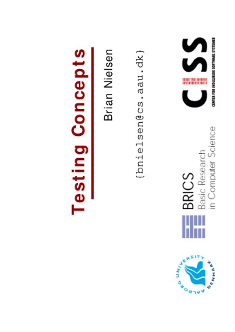 Testing Concepts  Brian Nielsen  {  Com plex System s  CISS  A very com plex system  t  l  A