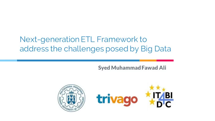 address the challenges posed by big data