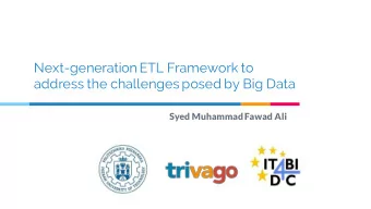 address the challenges posed by Big Data  Syed Muhammad Fawad Ali  Agenda  1. Introduction  2.