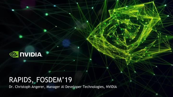 rapids fosdem 19