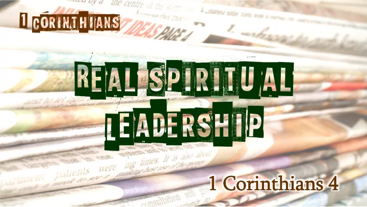 real spiritual leadership