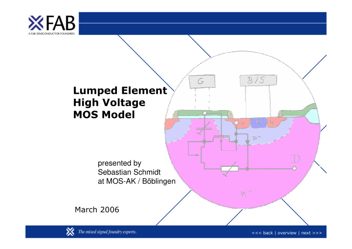 lumped element high voltage mos model