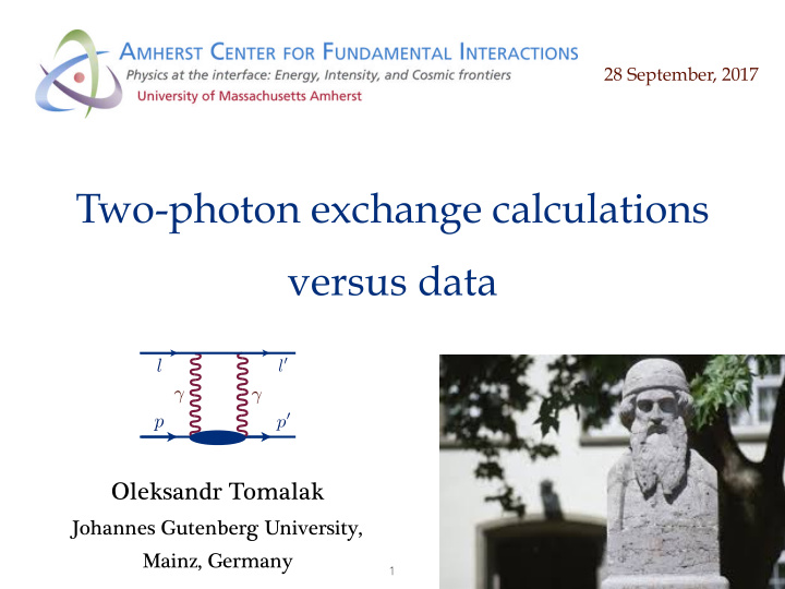 two photon exchange calculations versus data