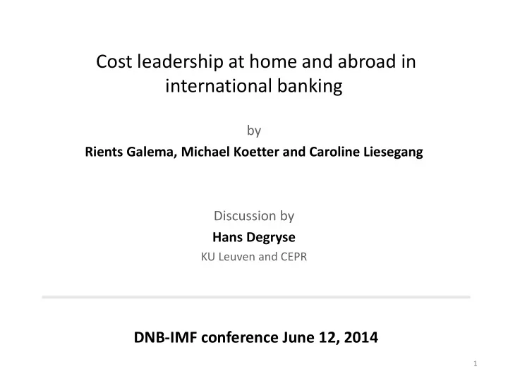 international banking