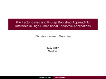 The Factor-Lasso and K-Step Bootstrap Approach for  Inference in High-Dimensional Economic