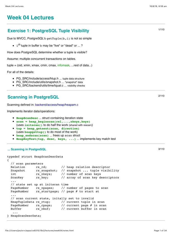 week 04 lectures