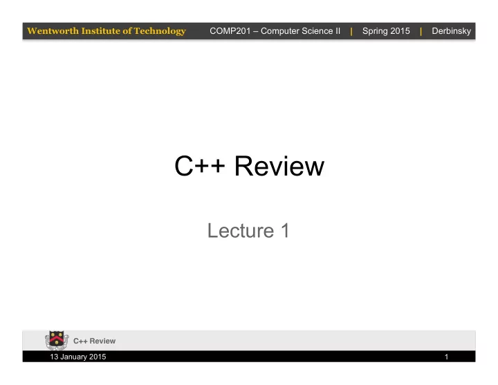 c review