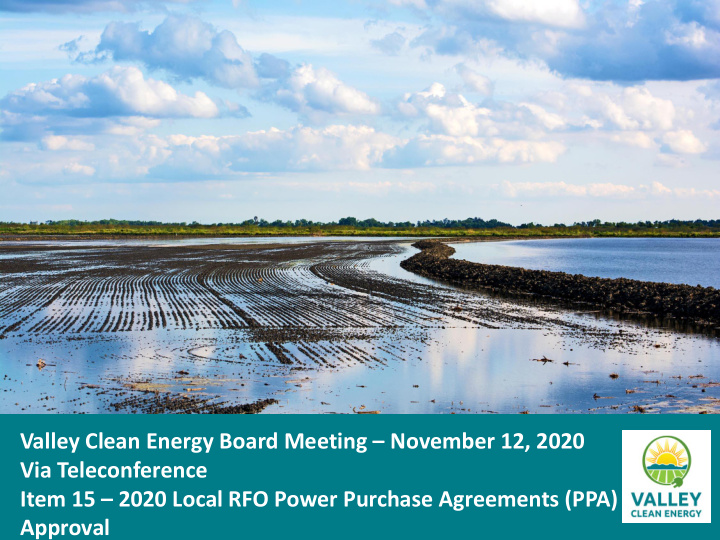 valley clean energy board meeting november 12 2020 via