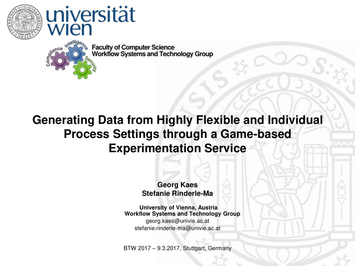 generating data from highly flexible and individual