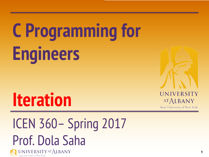 c programming for engineers iteration