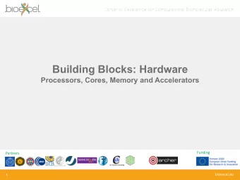 Building Blocks: Hardware  Processors, Cores, Memory and Accelerators  Funding  Partners